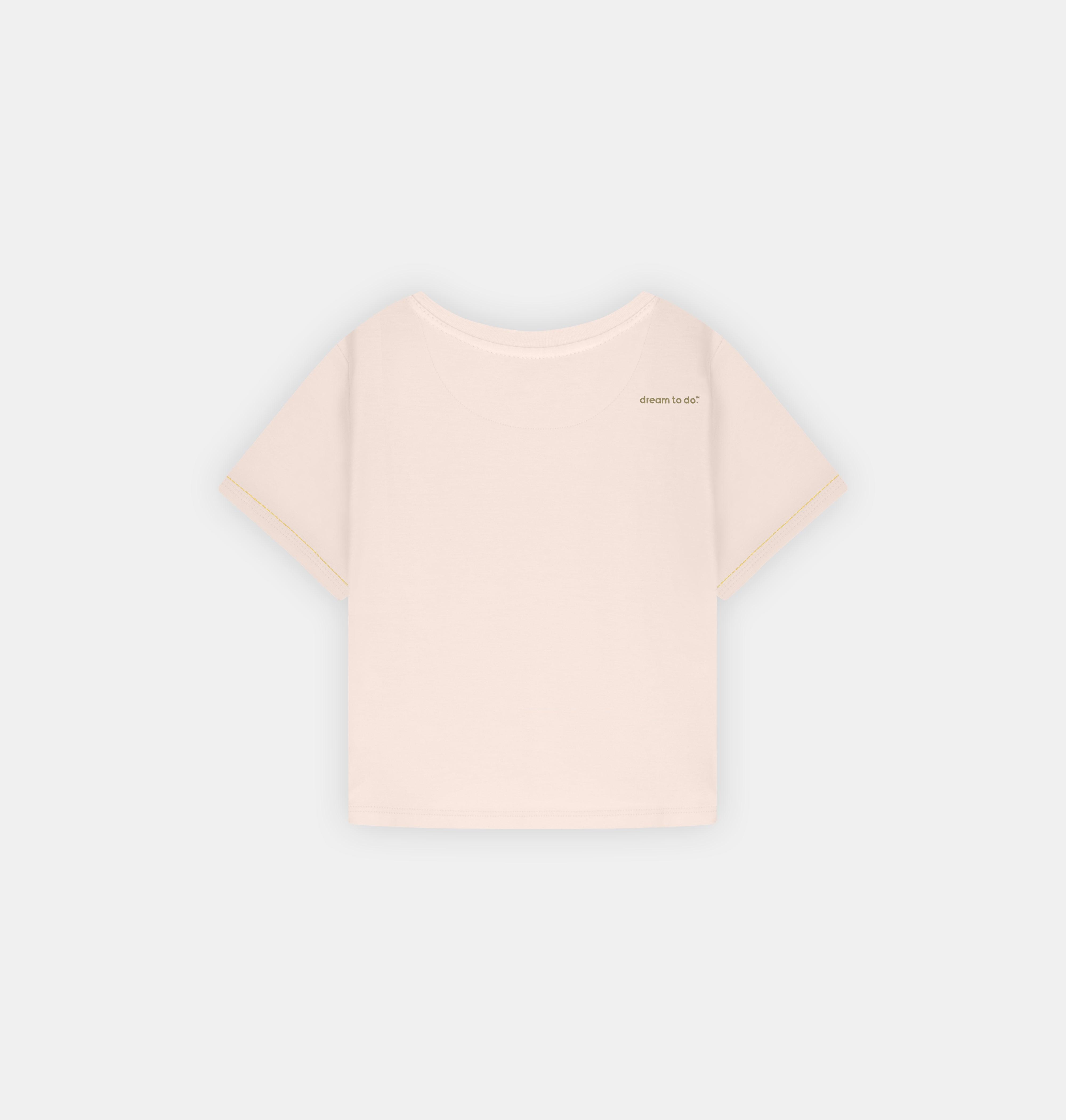 Doerkind Luxury Peruvian Pima cotton Cream Women’s Slim Crop Top