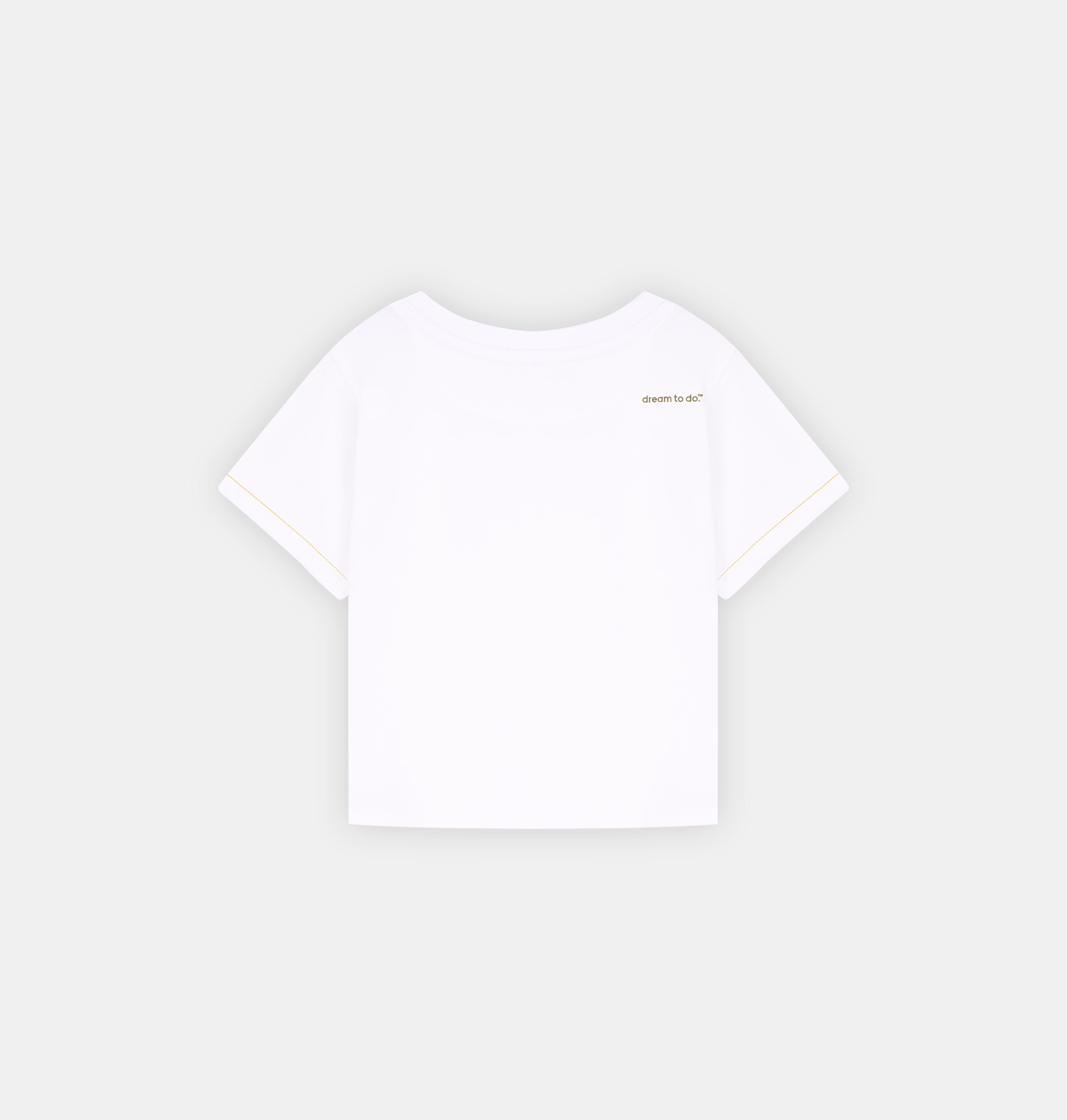 Doerkind Luxury Peruvian Pima cotton White Women’s Slim Crop Top