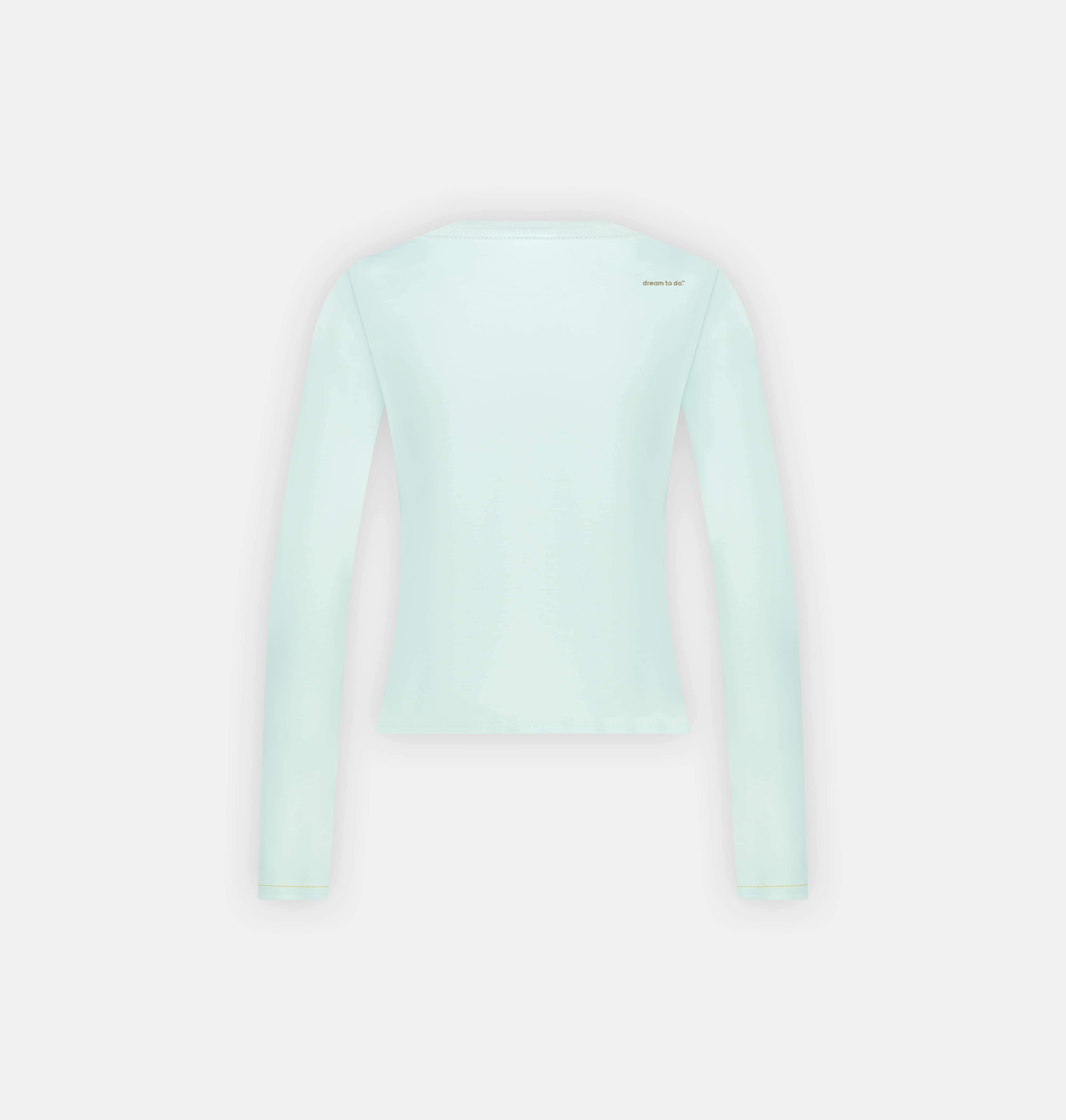 Doerkind Luxury Peruvian Pima cotton Women’s Long Sleeve T-Shirt in Aqua