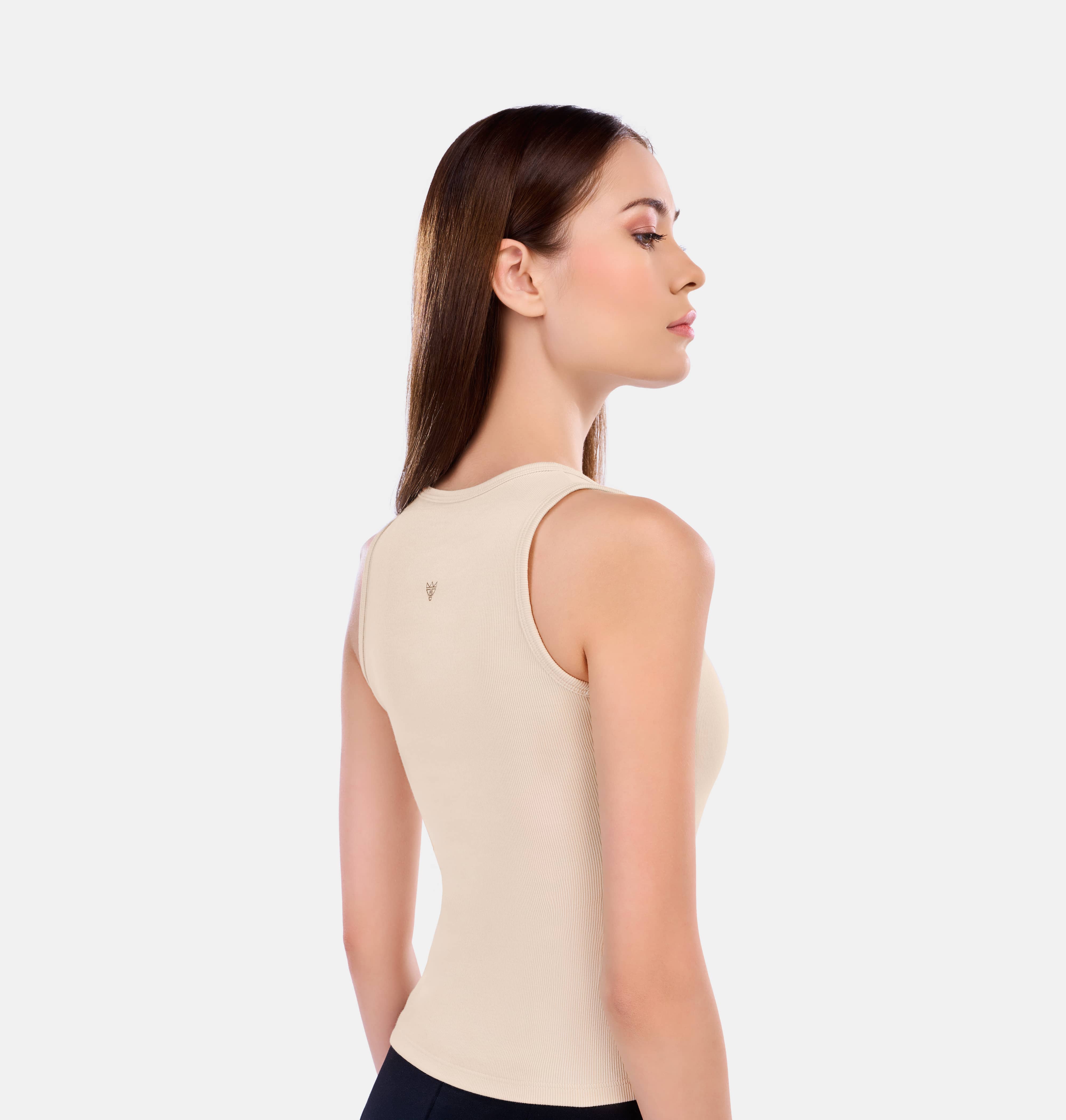 Doerkind Luxury Pimadelica Pima cotton Beige Women’s Tank Top
