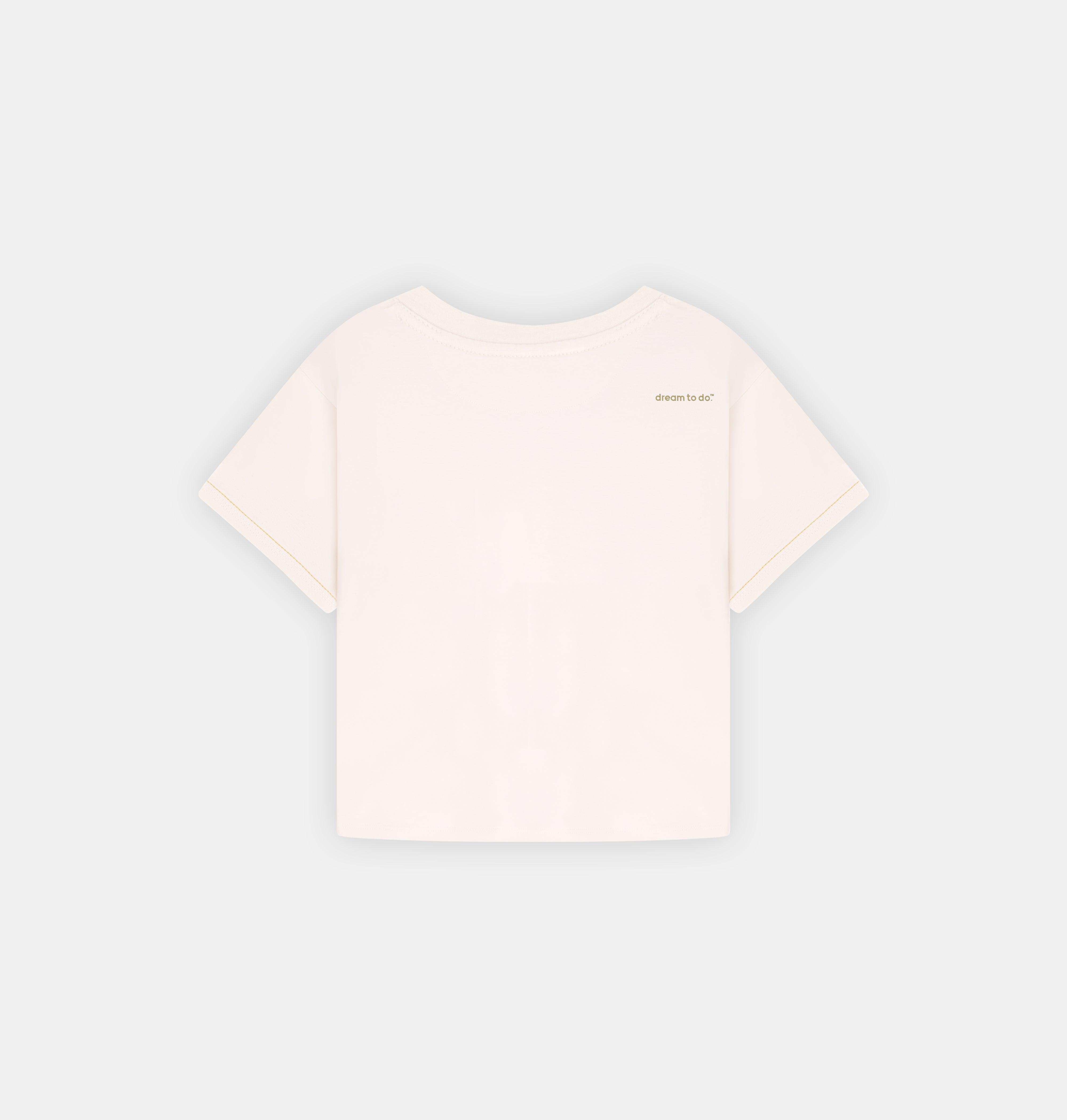 Doerkind Luxury Pimadelica Pima cotton Beige Women’s Crop Top Relaxed Fit