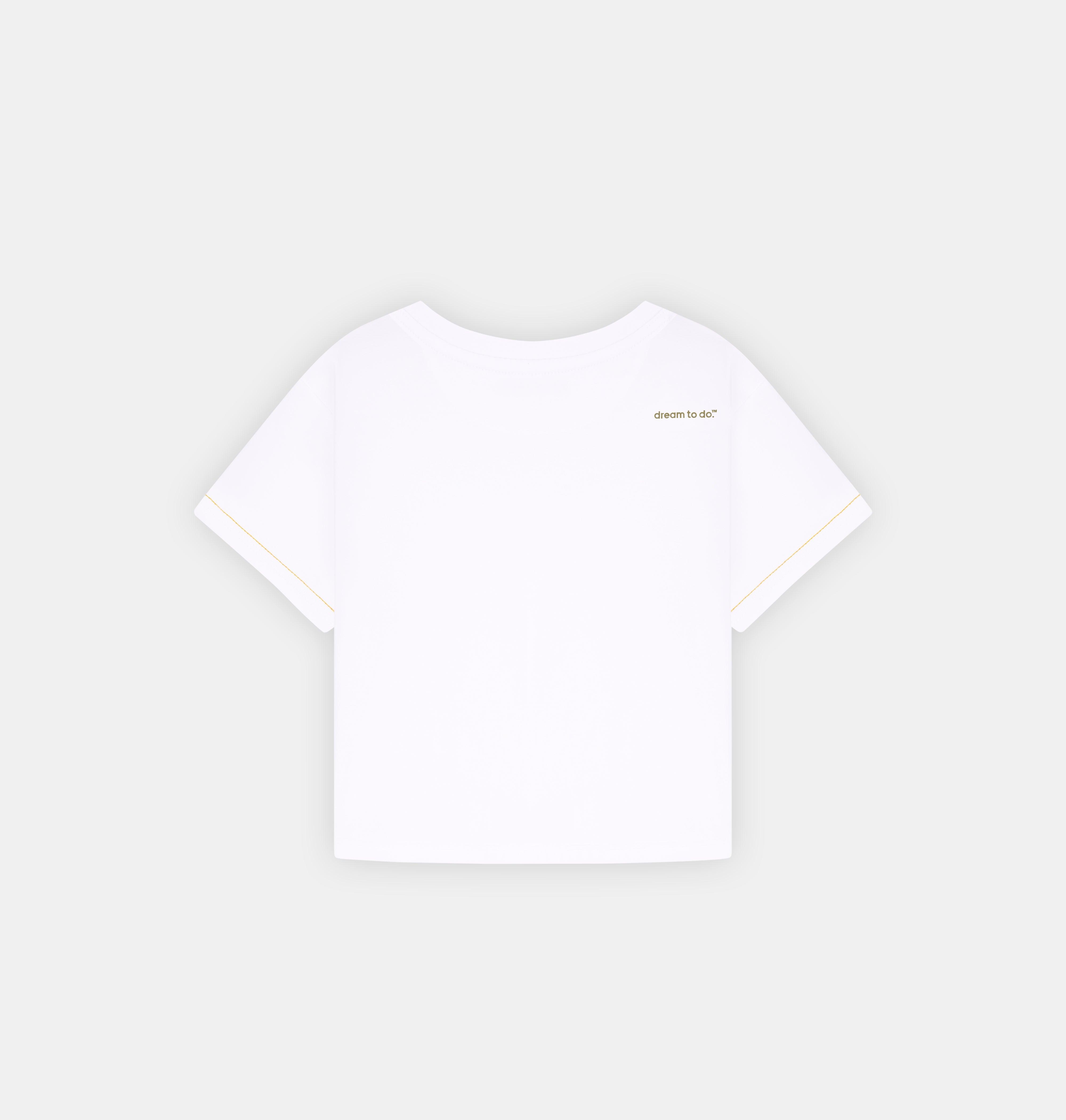 Doerkind Luxury Pimadelica Pima cotton White Women’s Crop Top Relaxed Fit