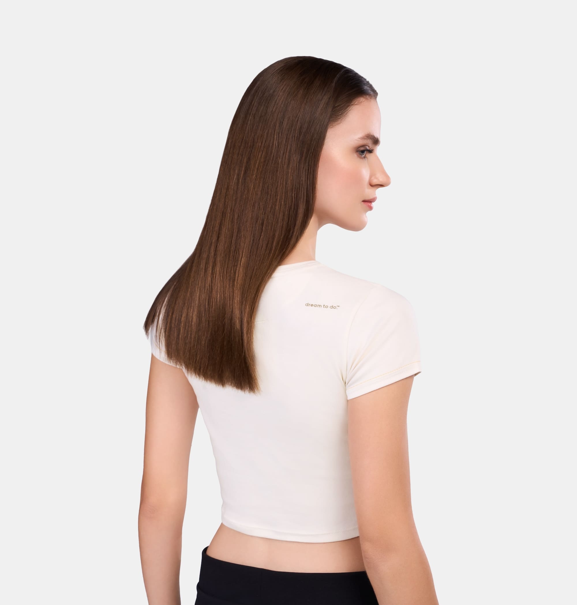 Doerkind Luxury Peruvian Pima cotton White Women’s Slim Crop Top