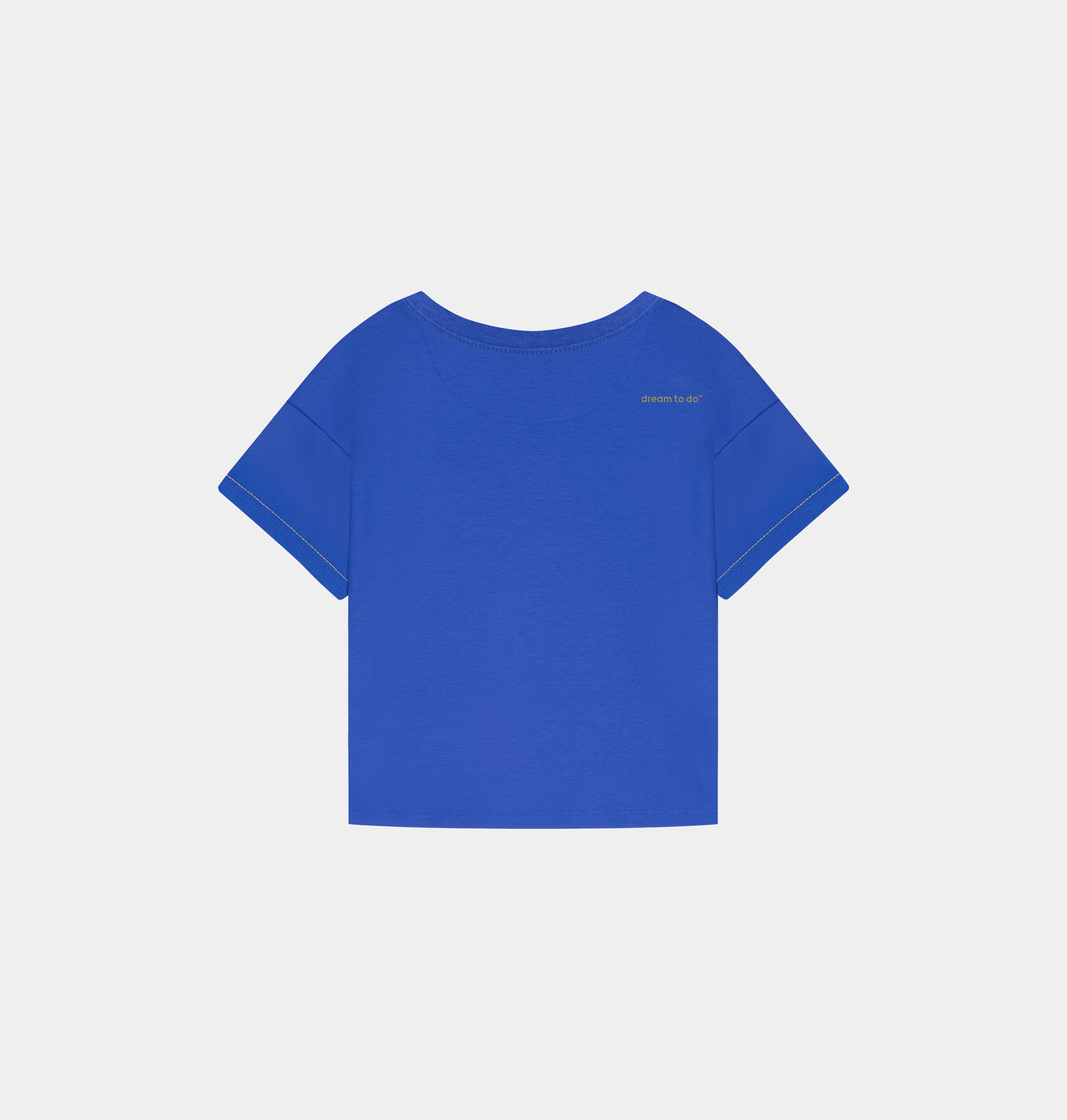 Doerkind Luxury Peruvian Pima cotton Blue Women’s Slim Crop Top