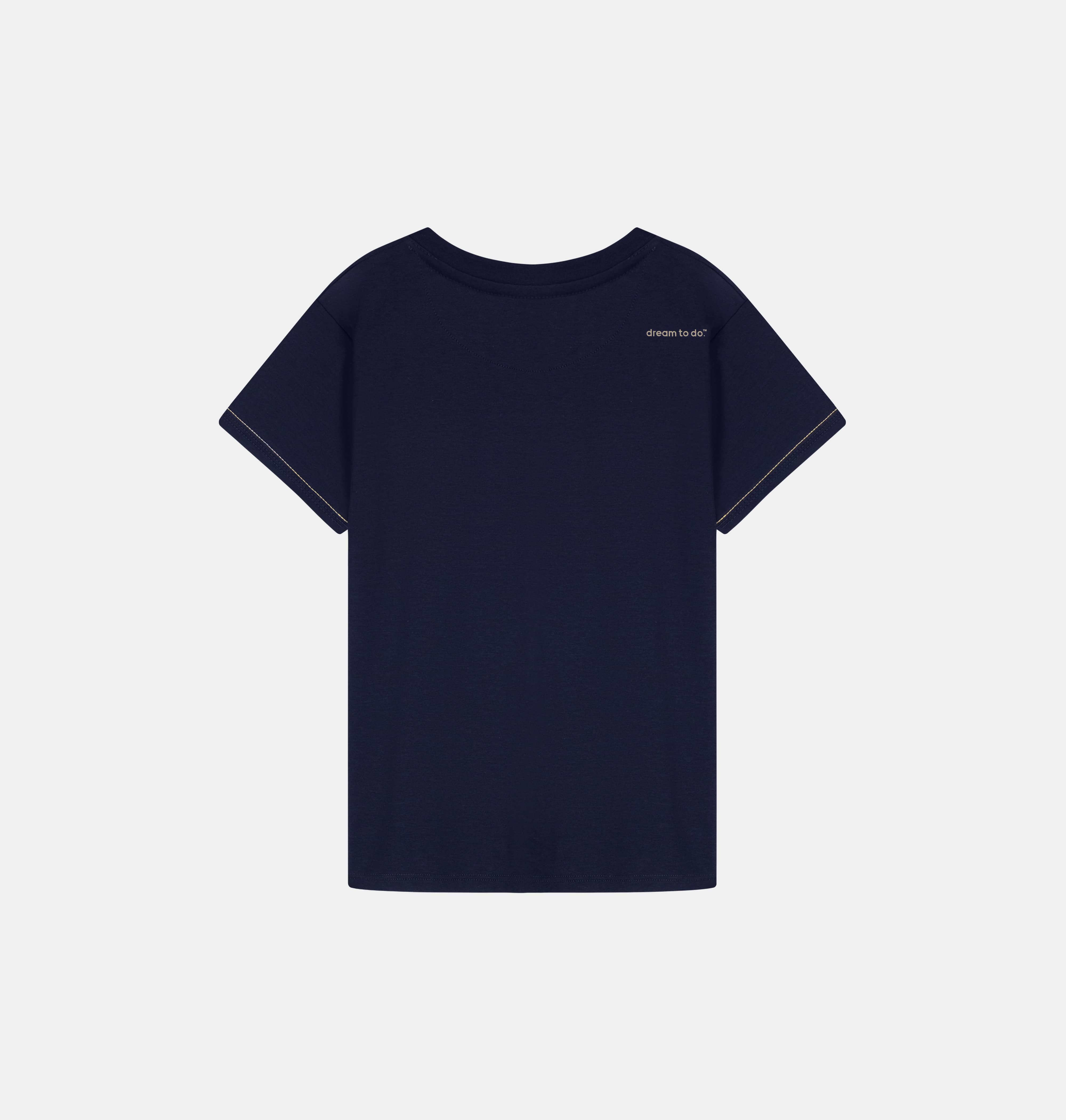 Luxury  Women T-Shirt Navy 100% Soft Pima Cotton - Doerkind
