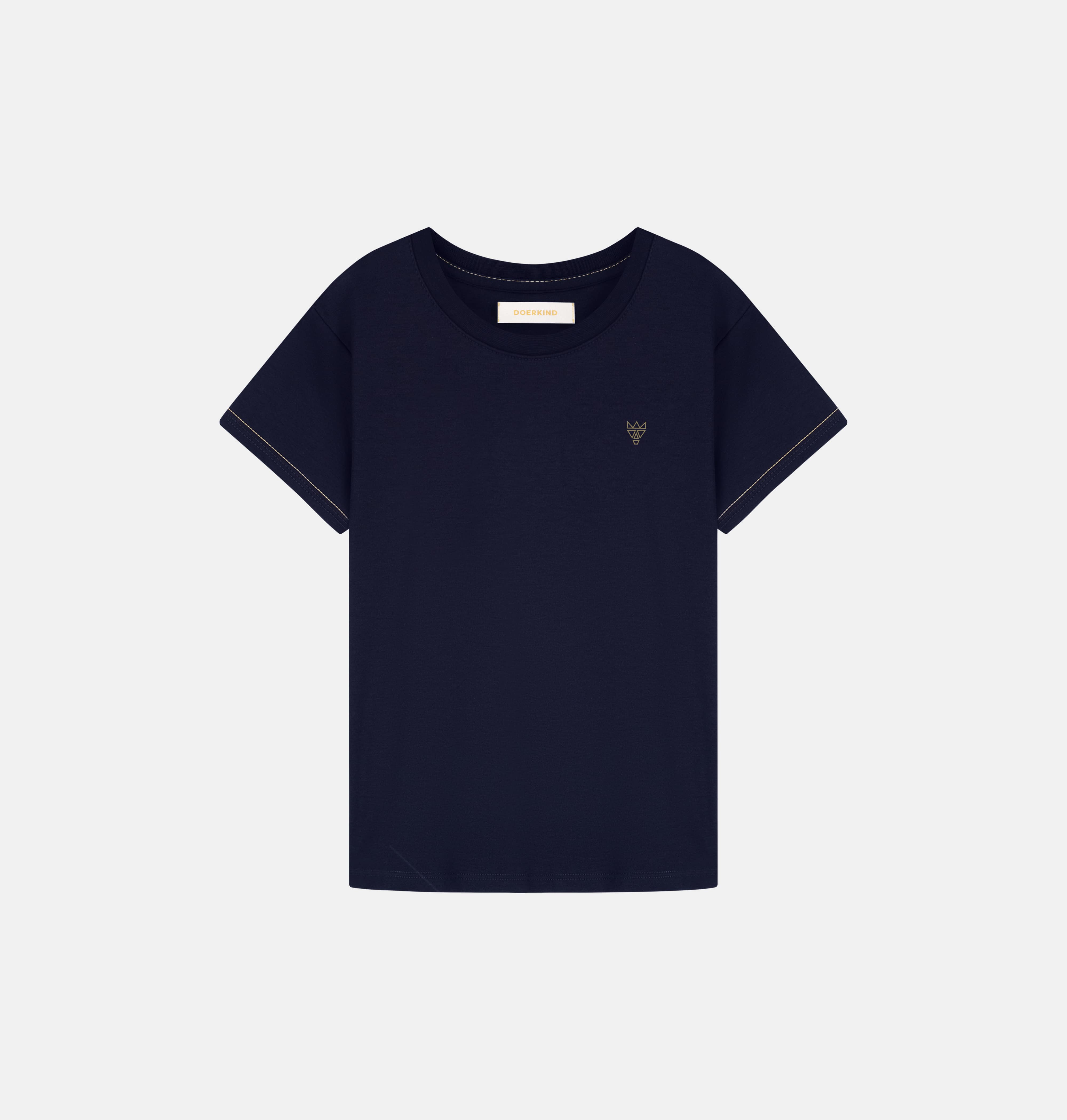 Luxury  Women T-Shirt Navy 100% Soft Pima Cotton - Doerkind