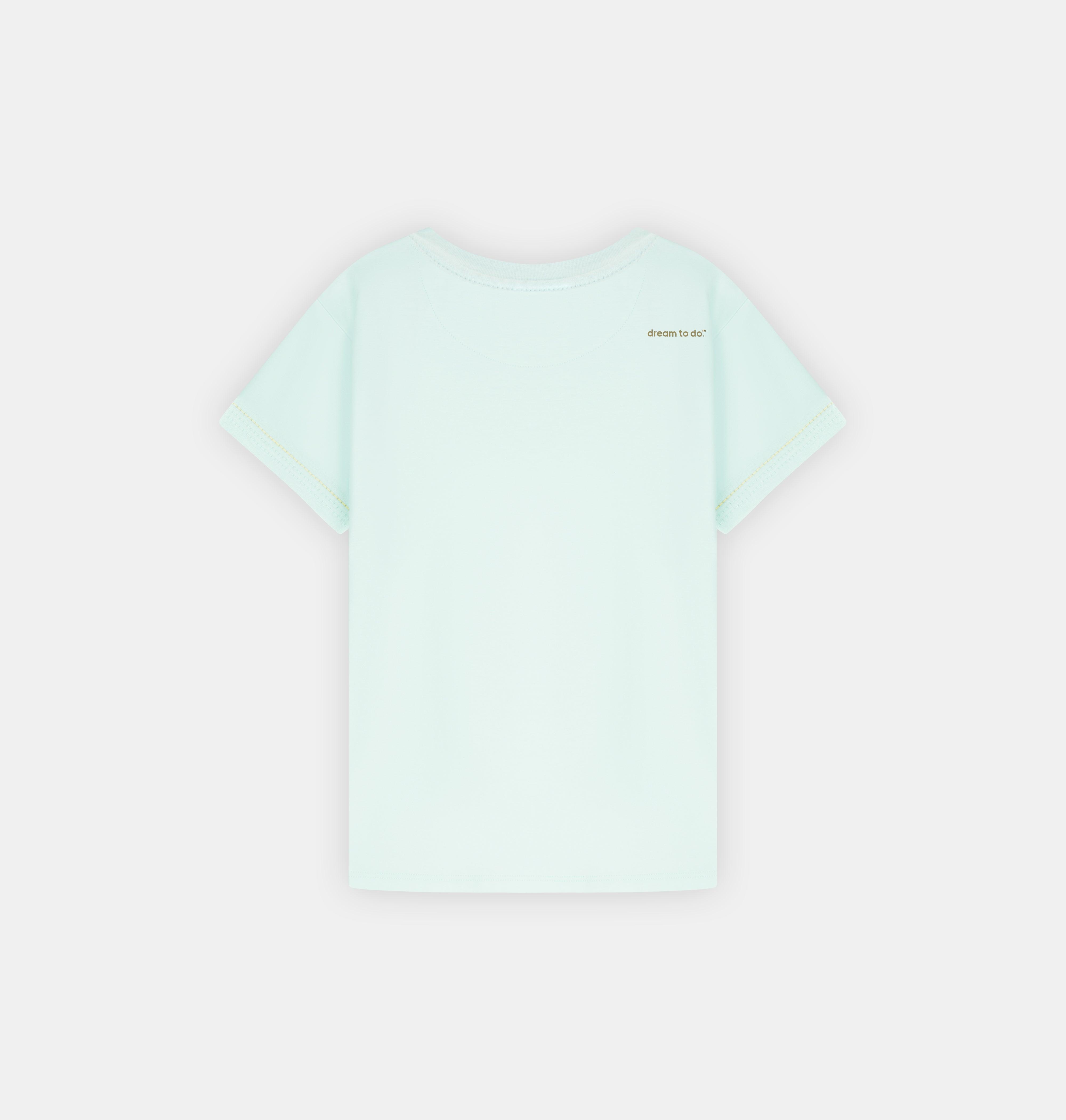 Luxury  Women T-Shirt Aqua 100% Soft Pima Cotton - Doerkind