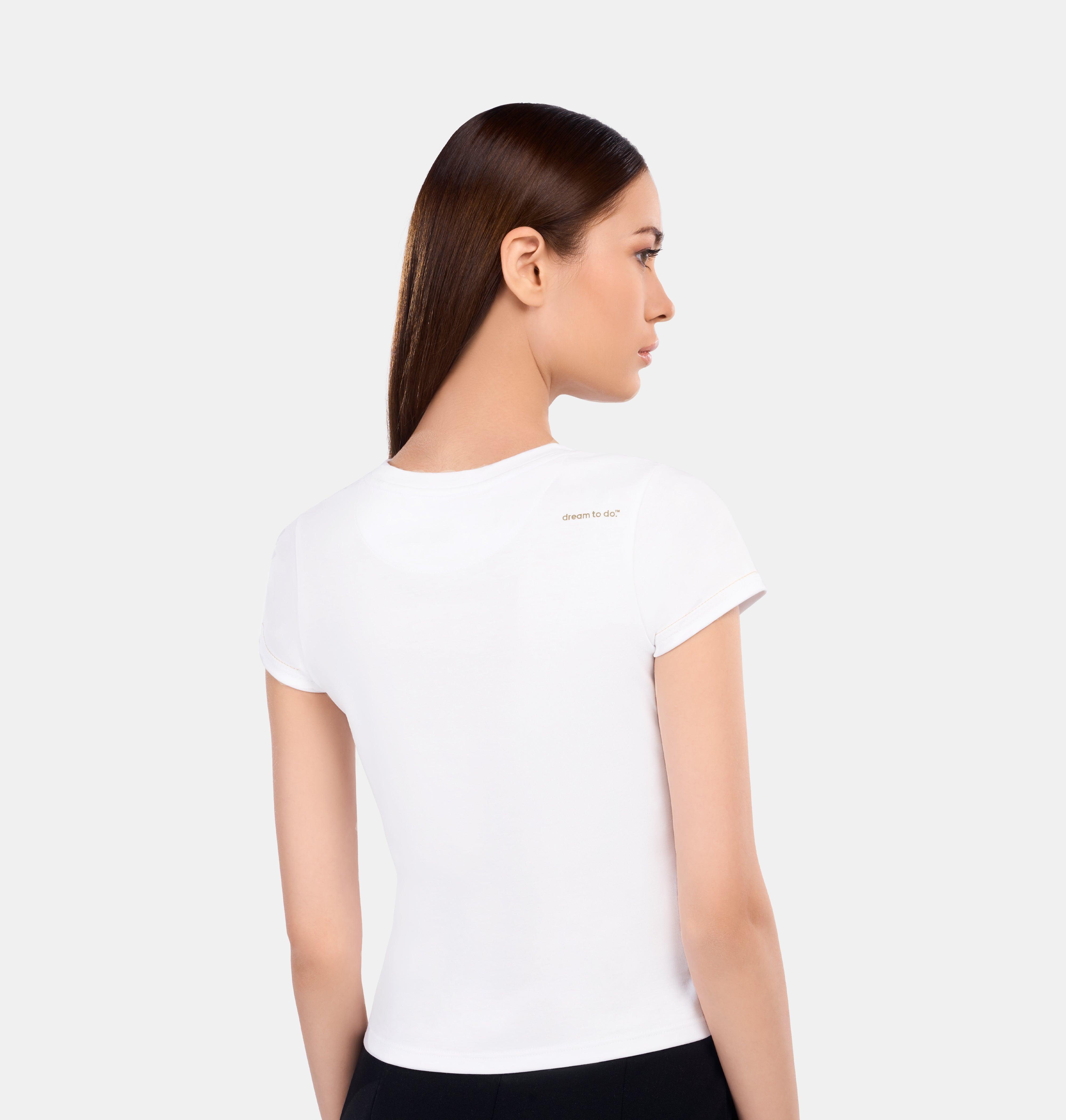 Doerkind's Luxury Pimadelica soft Pima Cotton White Women’s T-shirt
