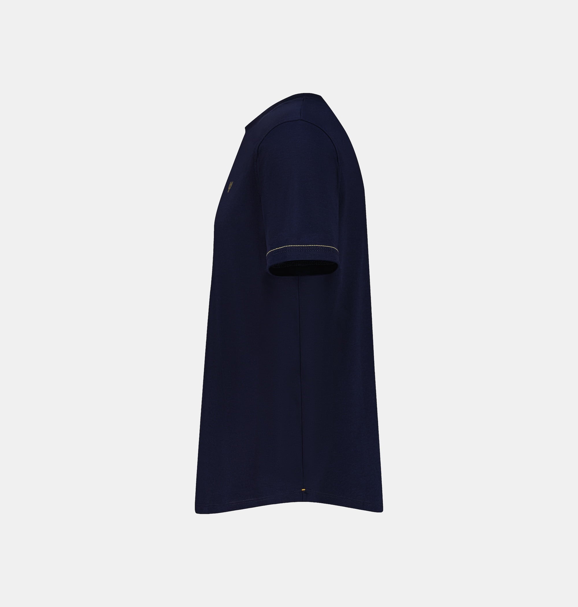 Doerkind luxury Peruvian Soft Pima Cotton Navy Blue Men’s T-shirt Curved hem