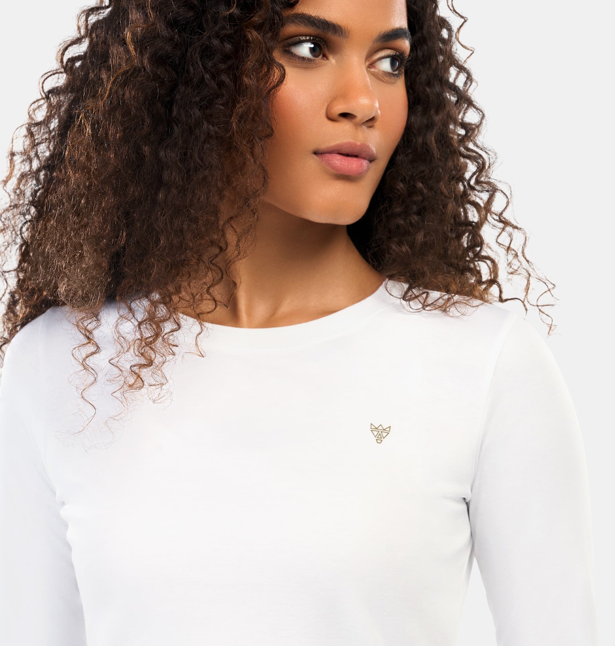 Doerkind Luxury Peruvian Pima cotton Women’s Long Sleeve T-Shirt in White