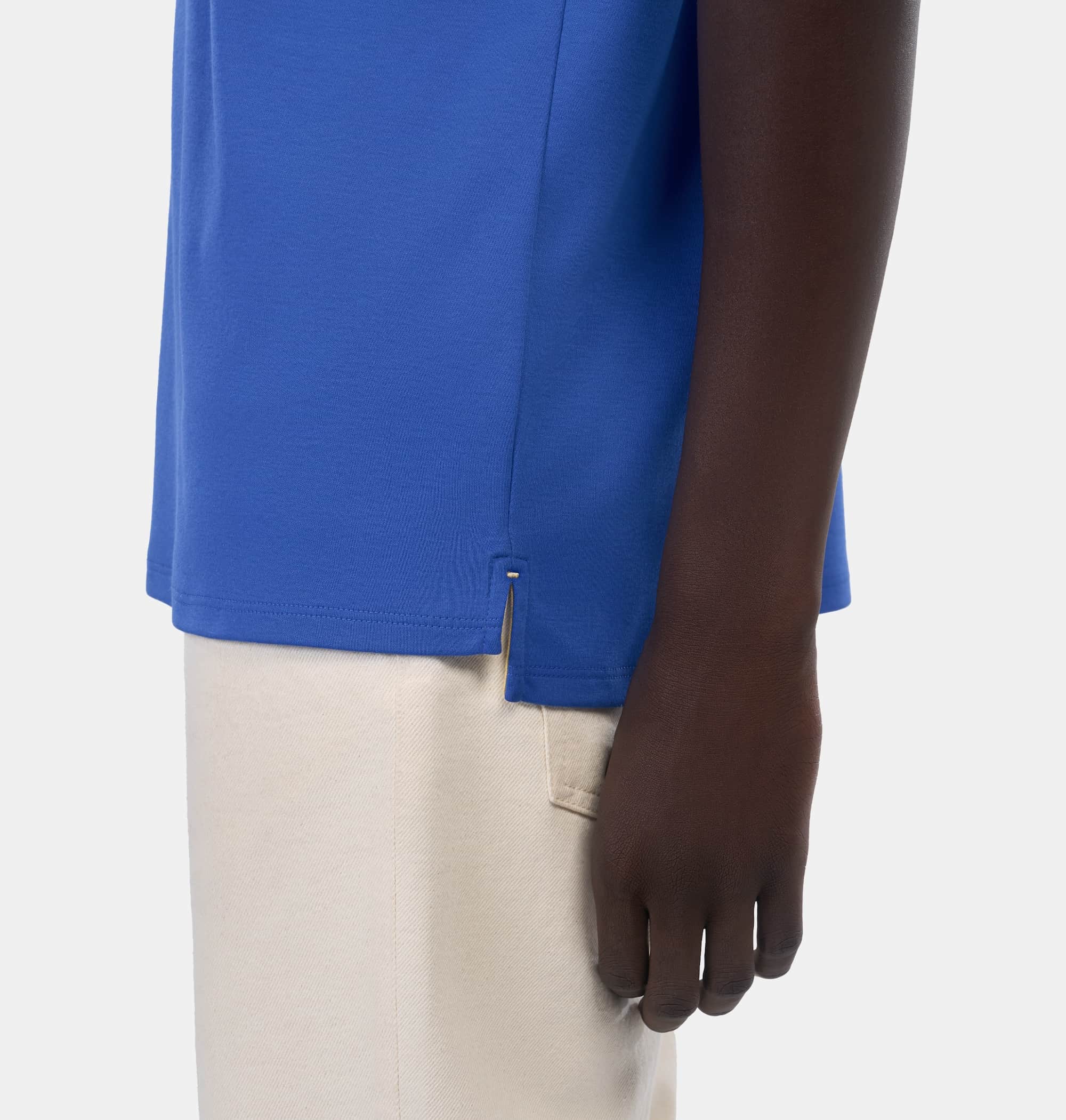 Doerkind Luxury Pimadelica Pima Cotton Blue Men’s T-shirt Split Hem