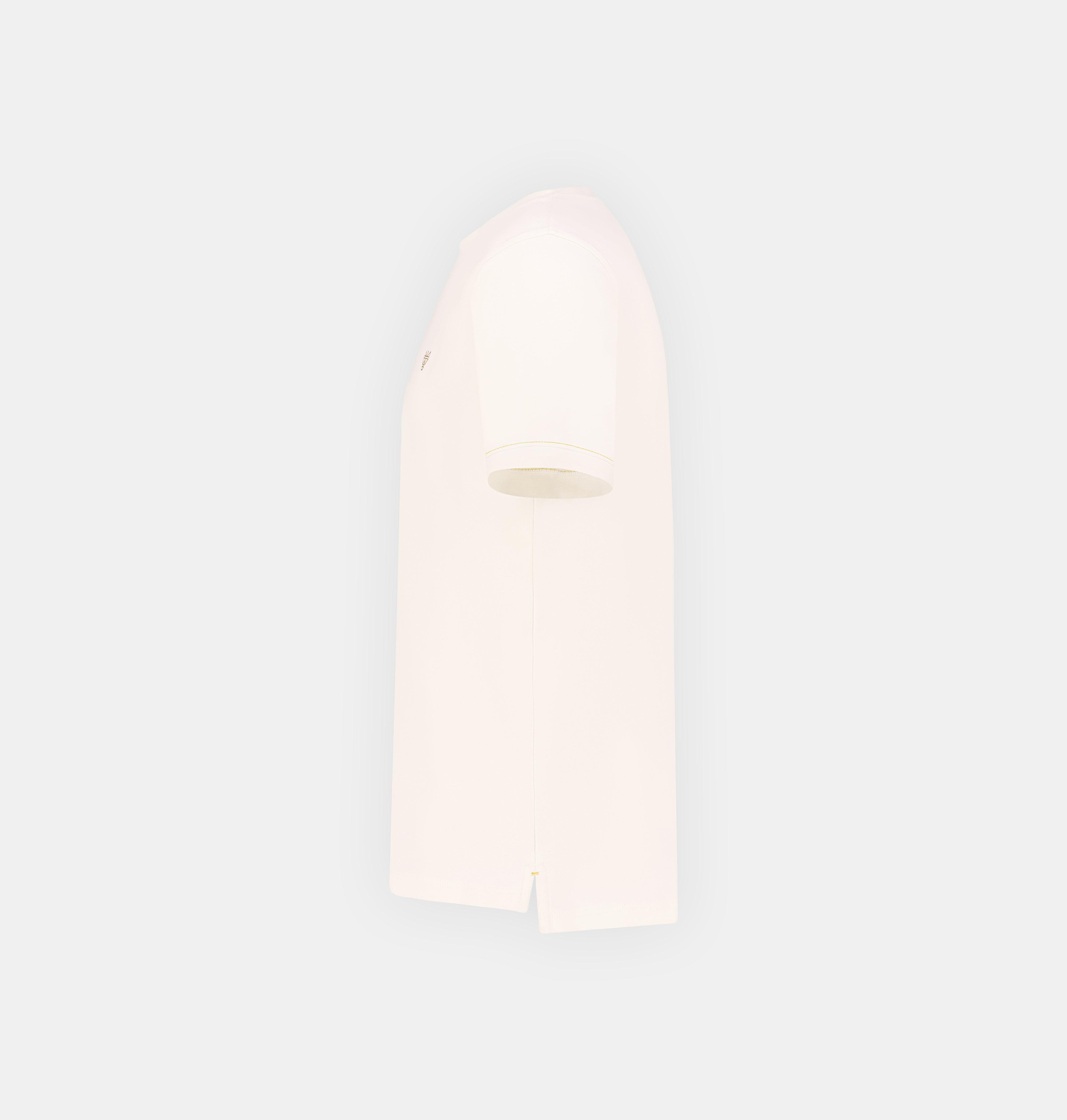 Doerkind Luxury Beige Men’s T-shirt with Band Sleeves and slits